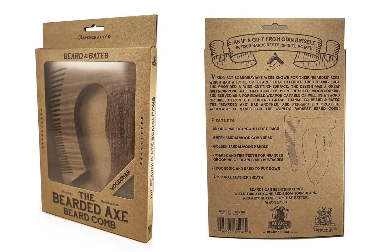 THE BEARDED AXE BEARD COMB by Beard & Bates — view 4