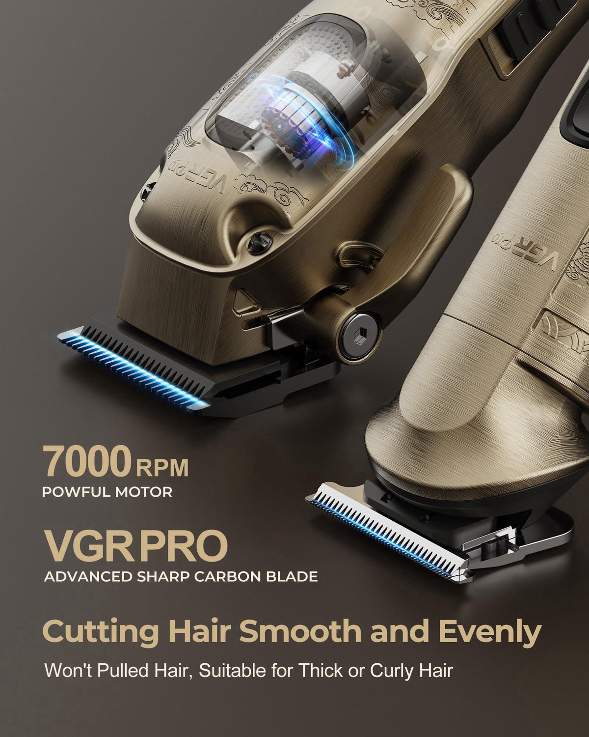 VGRPRO Hair Clippers for Men Professional Cordless Clipper — view 3
