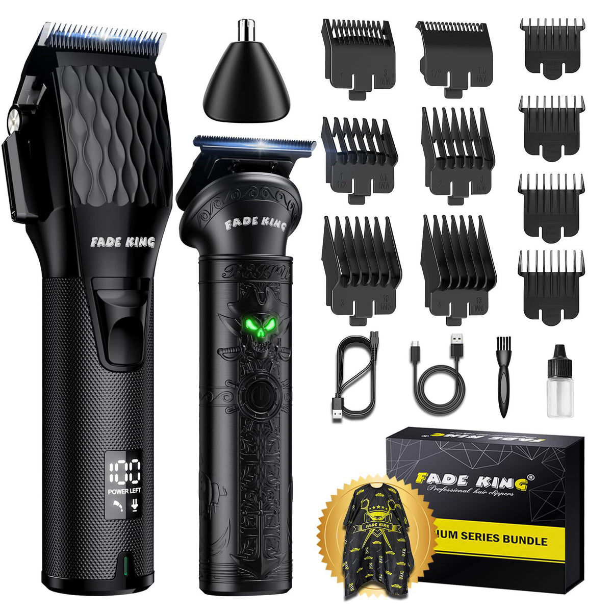 FADEKING Professional Hair Clippers for Men Cordless Clipper — view 8