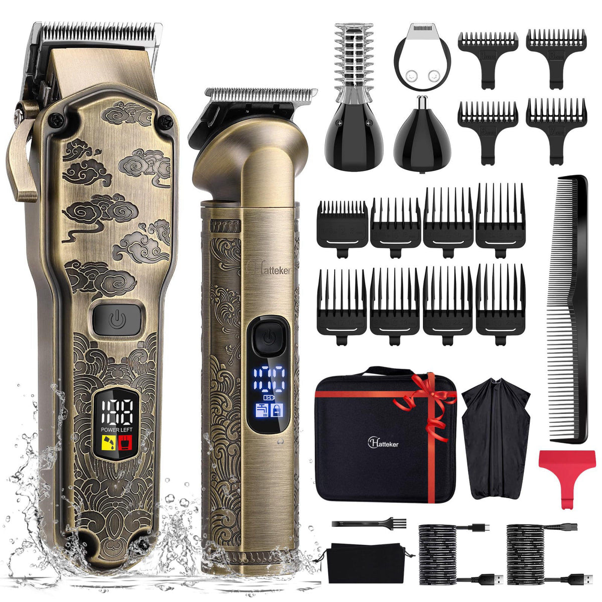 Hatteker Professional Hair Clippers for Men Beard Trimmer