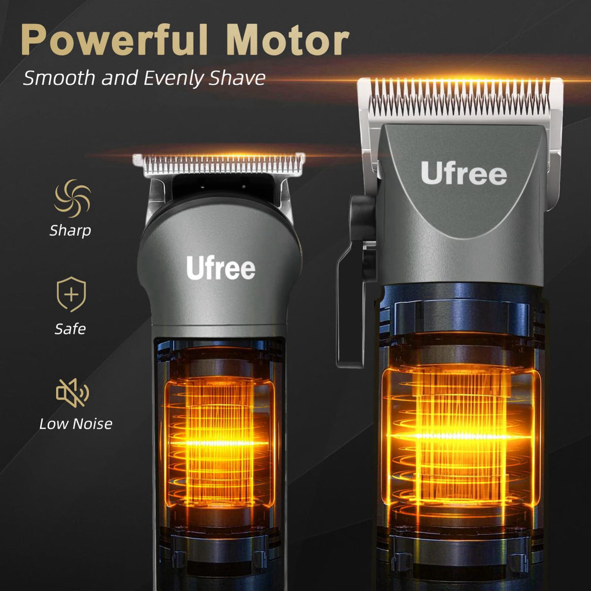 Ufree Hair Clippers for Men Professional Cordless Beard — view 6