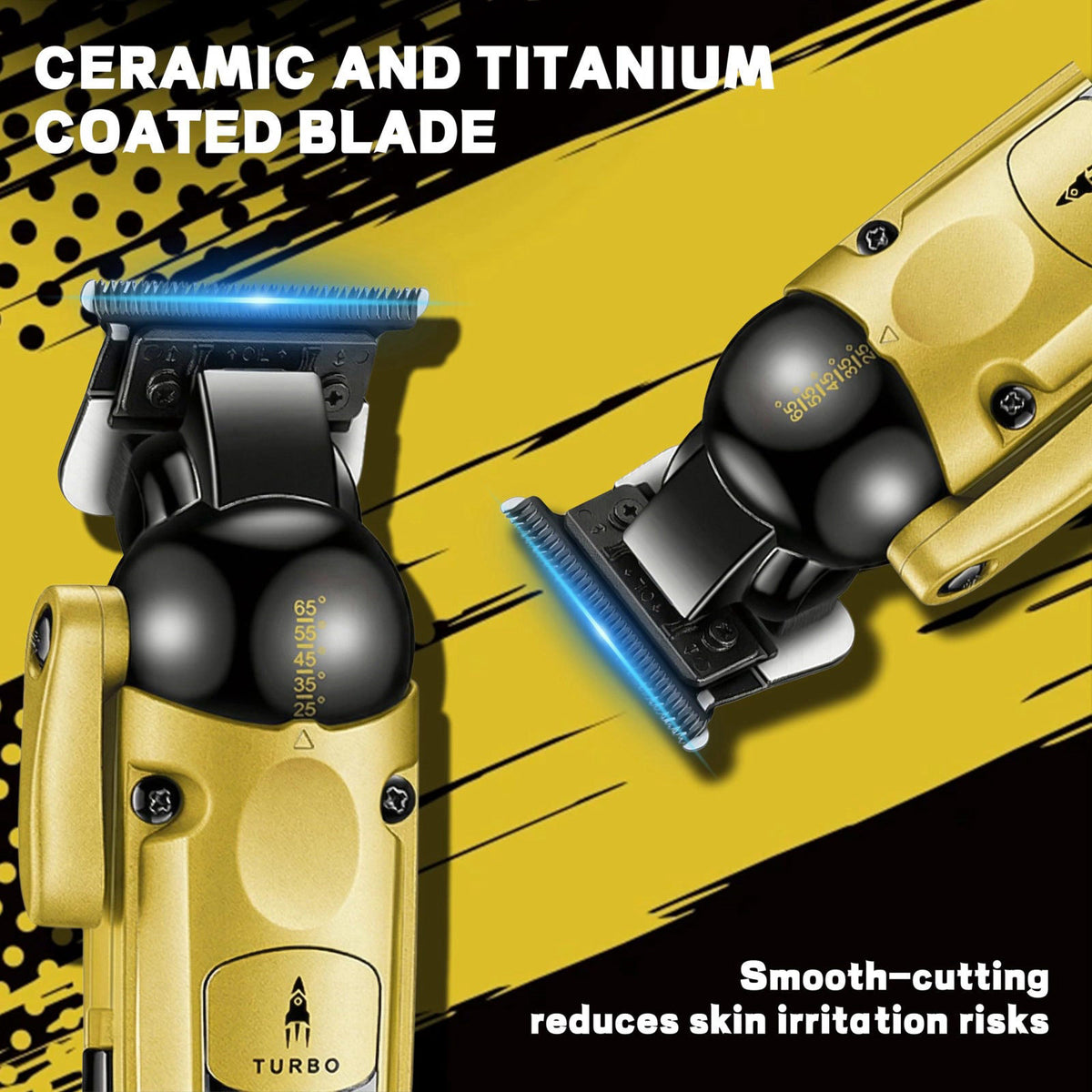 VGR 274 Professional Hair Trimmer for Men with T Blade Gold — view 4