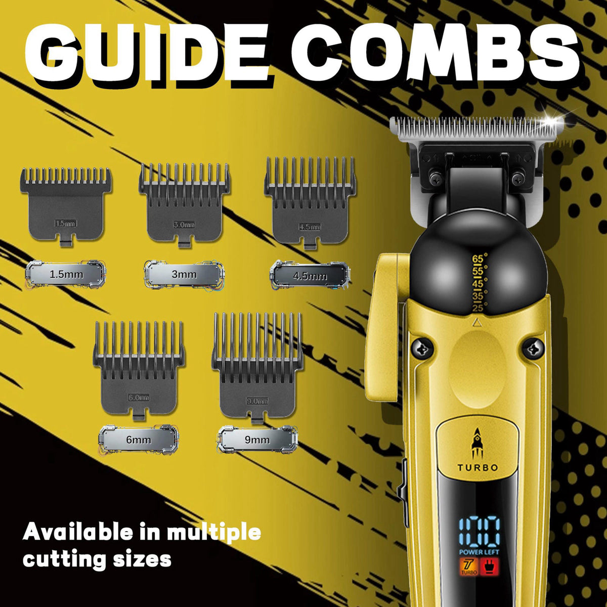 VGR 274 Professional Hair Trimmer for Men with T Blade Gold — view 5
