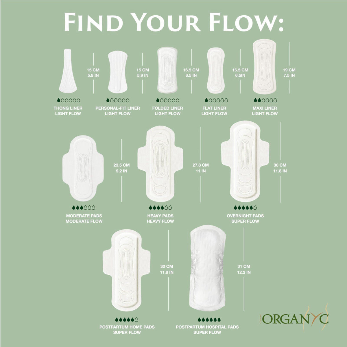 Organyc 100 Certified Organic Cotton Feminine Pads with — view 8
