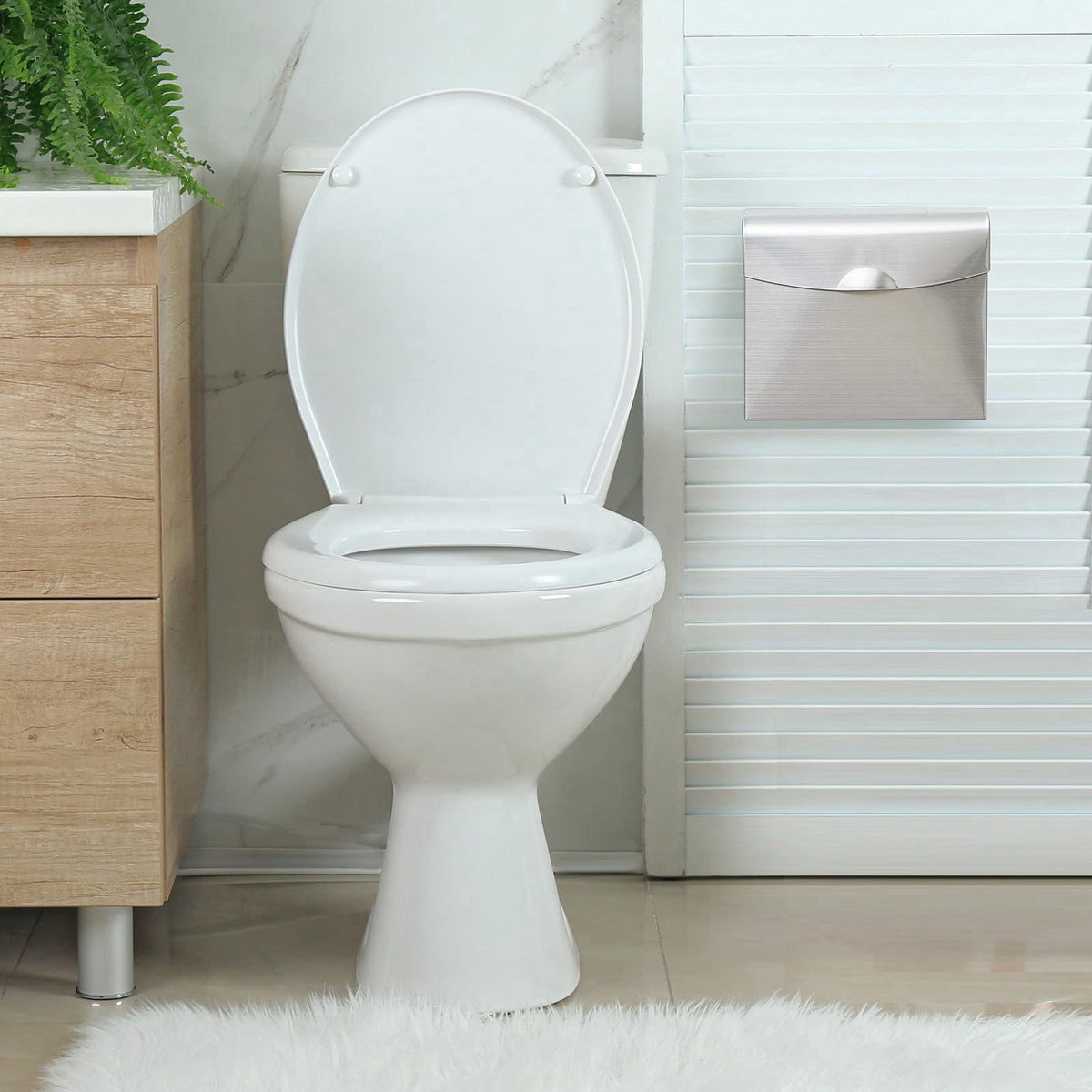Tioncy 4 Pcs Sanitary Napkin Disposal Receptacle Wall Mount — view 8