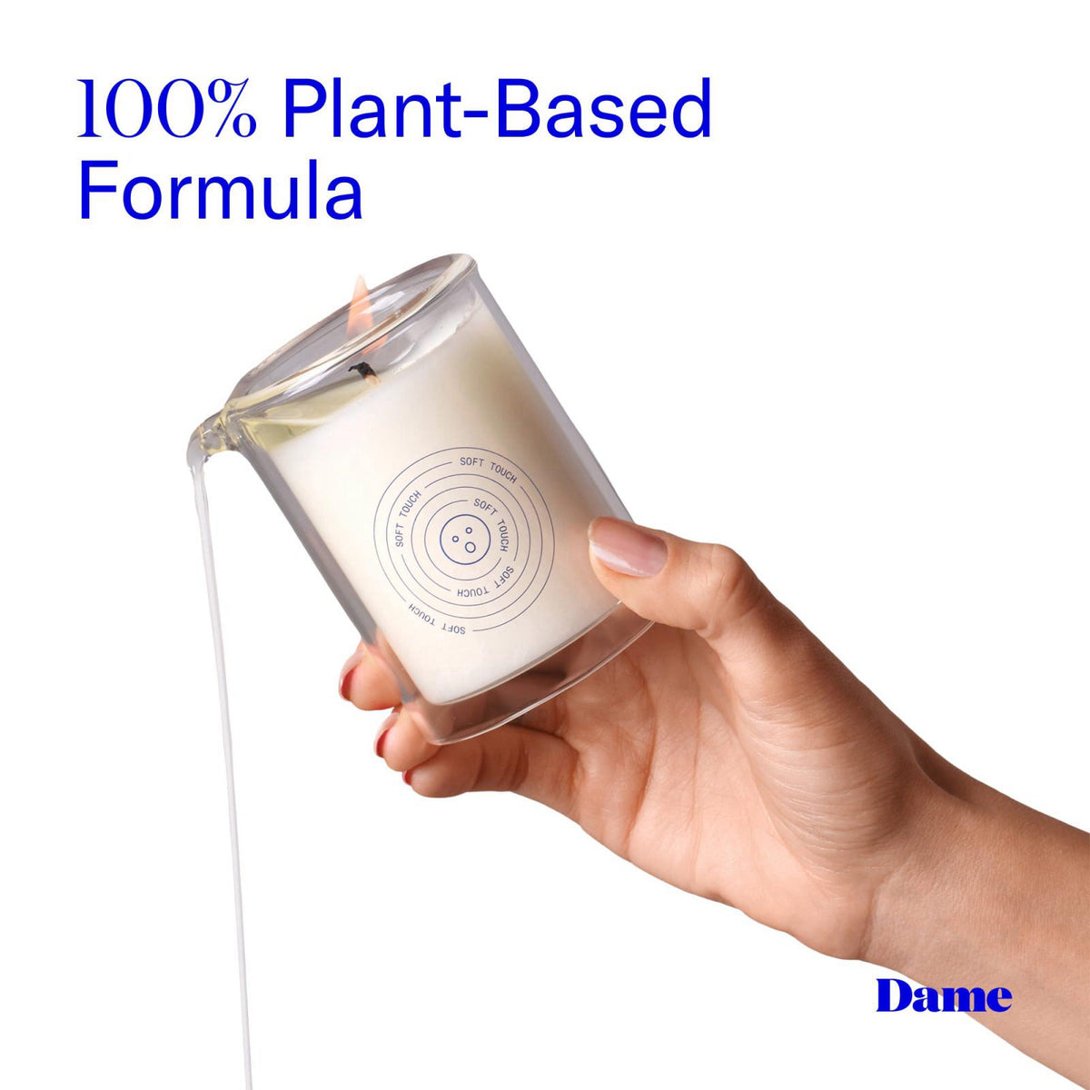 Dame Products Massage Oil Candle Plant Based Skin Body — view 3