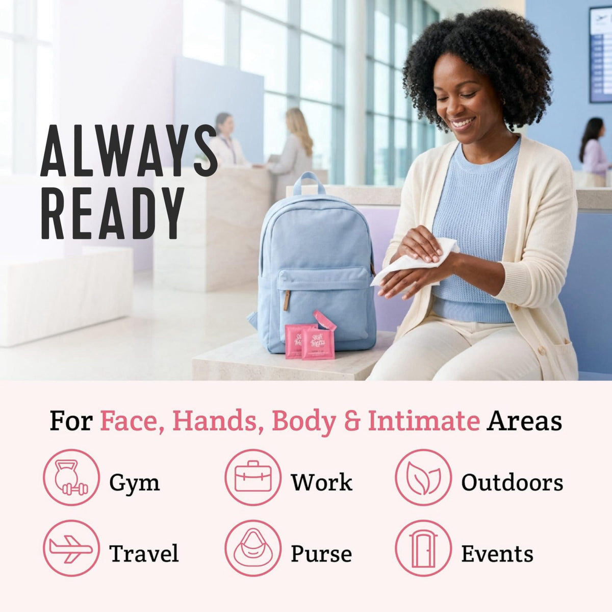Stall Mates Feminine Fresh Flushable Wipes PH Balanced 90 — view 7