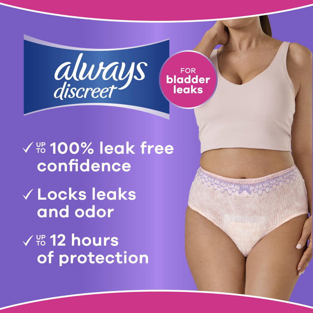 Always Discreet Adult Diapers for Women Incontinence — view 6