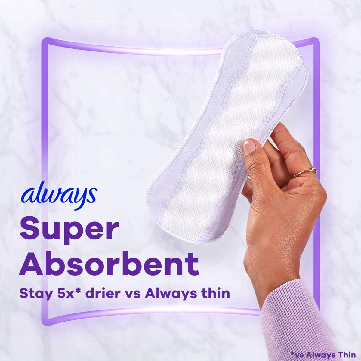 Always Panty Liners for Women Anti Bunch Xtra Protection — view 3