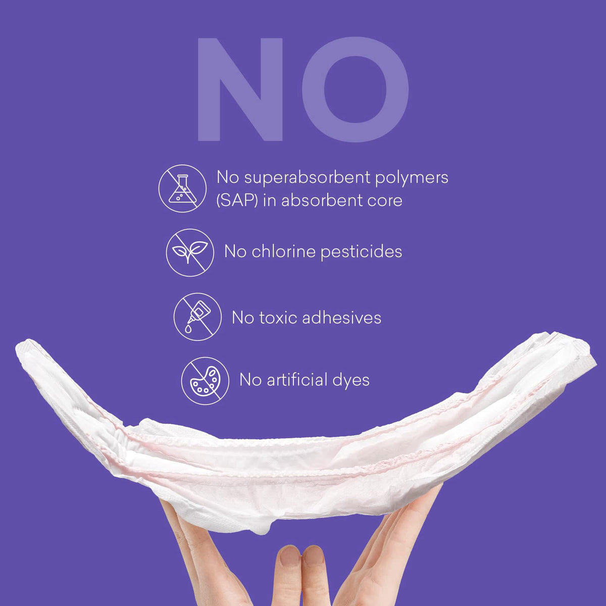PurComfy Premium Postpartum Pads with Wings 96 Count — view 7