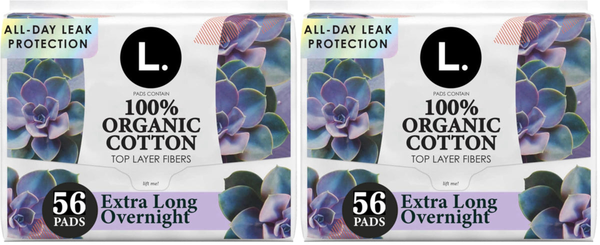 L Extra Long Maxi Pads for Women Overnight Absorbency by This is L.