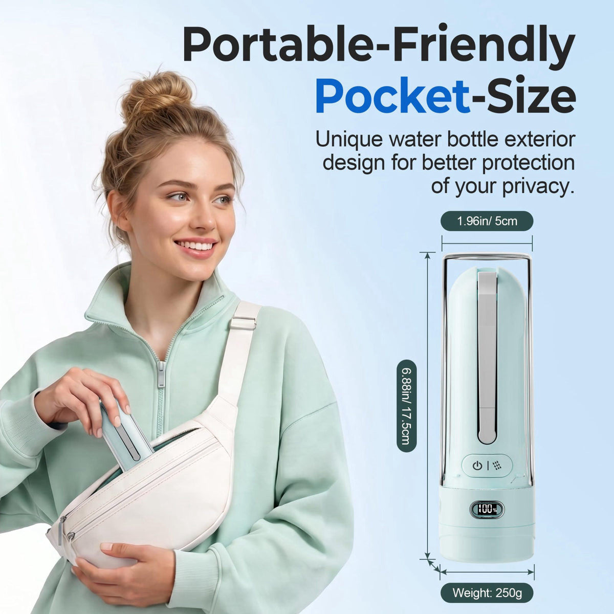 Electric Portable Bidet Rechargeable Travel Bidet for Women by WeWi HLTH — view 5