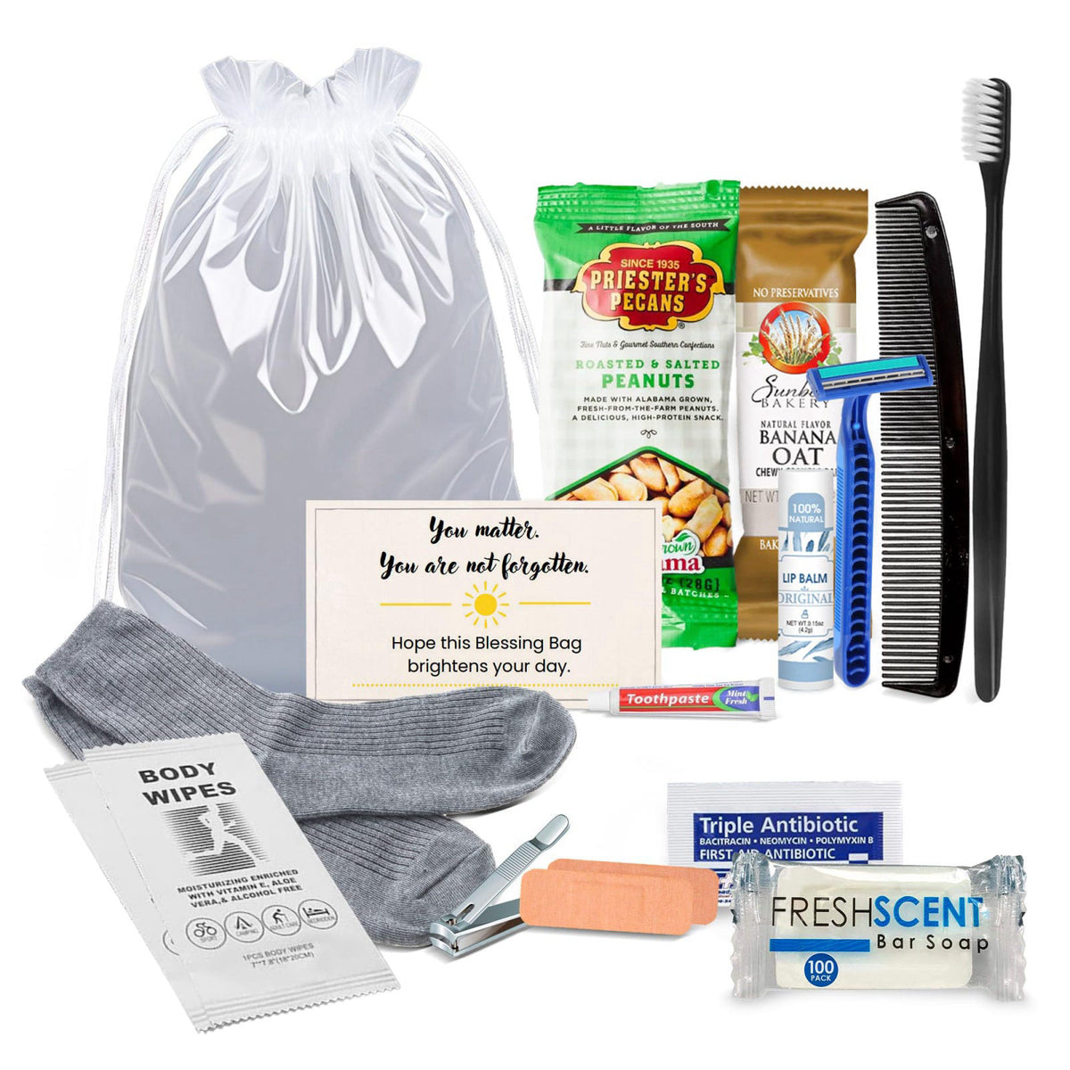 Homeless Care Package Complete Hygiene Kits for homeless by Premium Selection