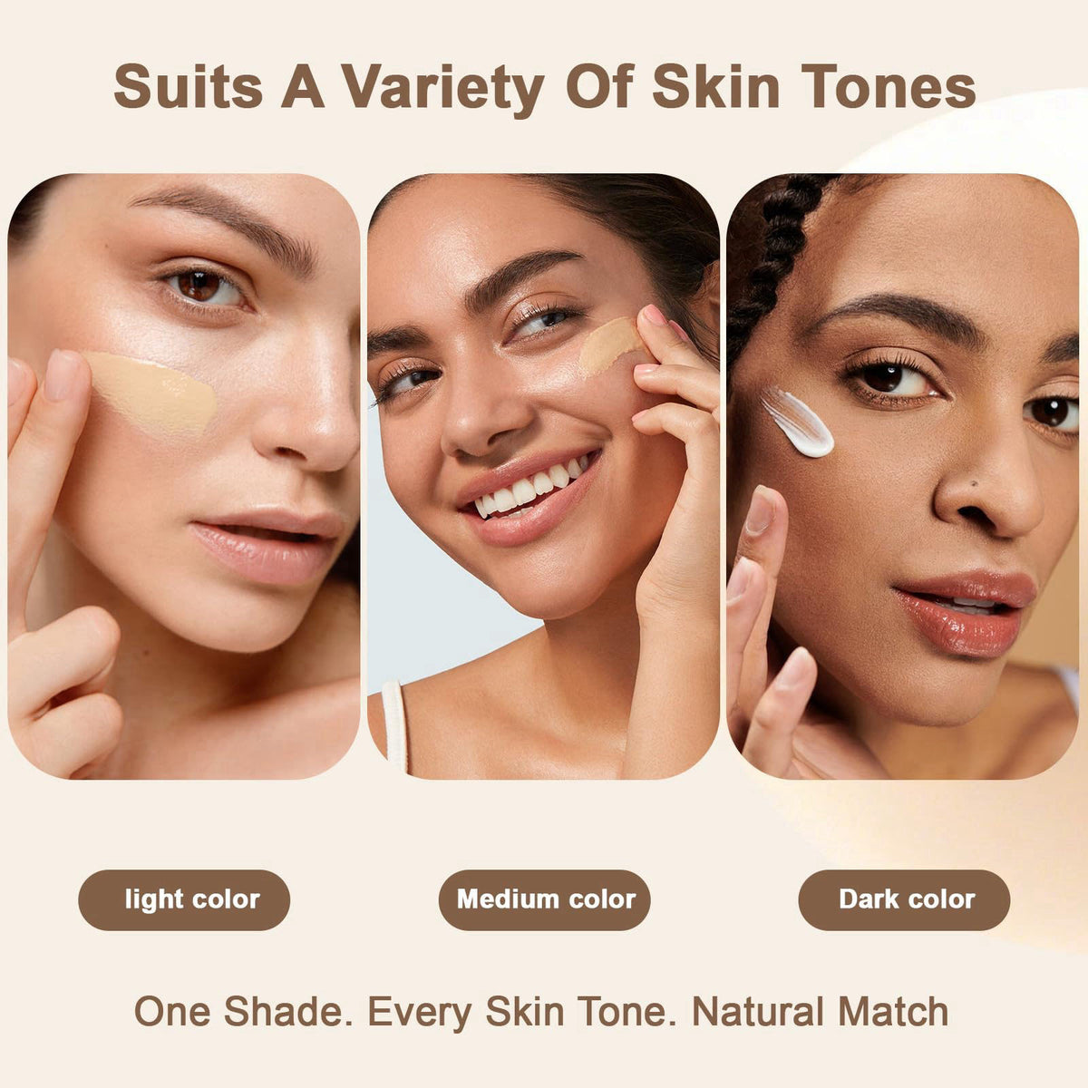 Color Changing Foundation Skin Tone Adapting Liquid by Océane — view 3