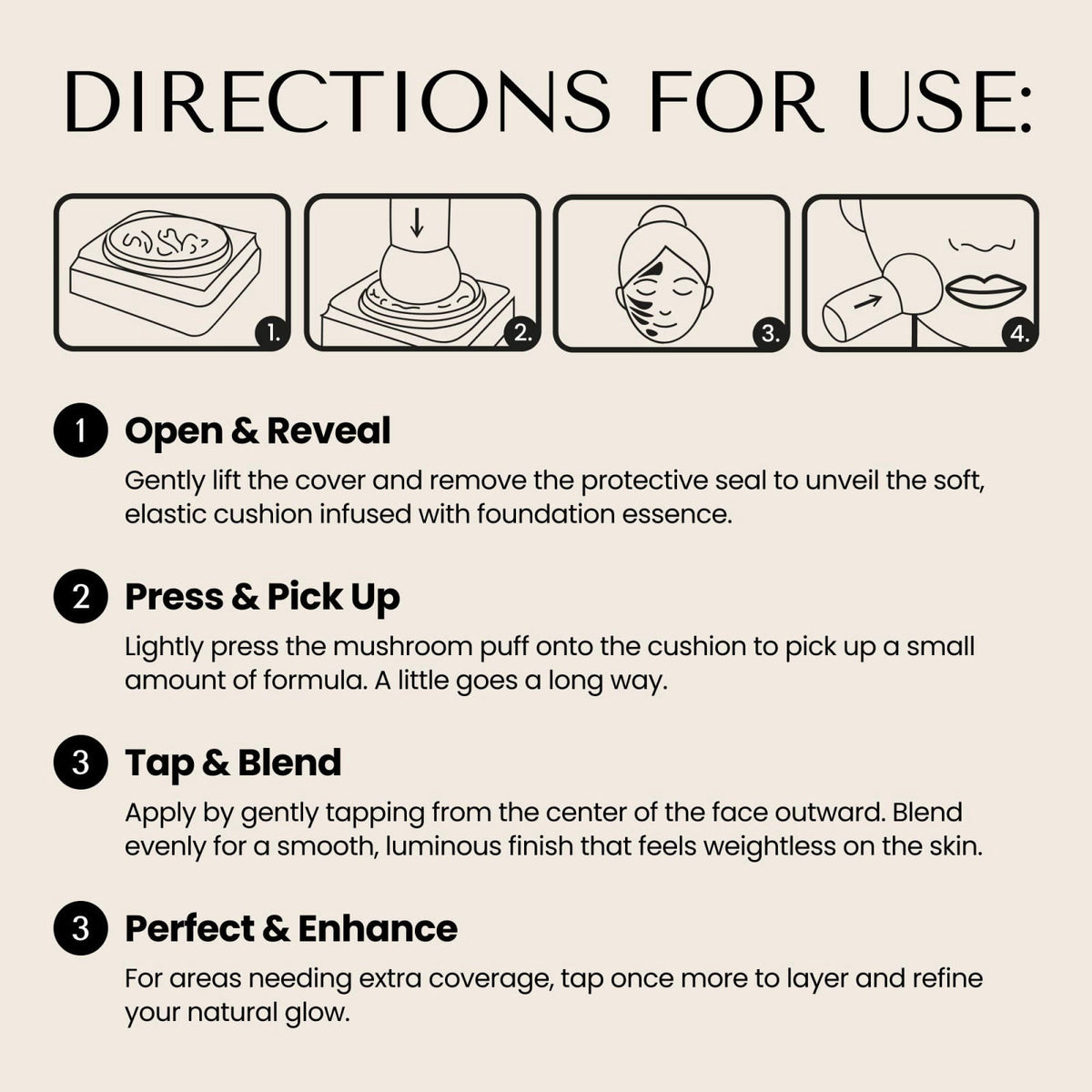 HushGlow Cushion Foundation SPF 30 Skincare Infused Formula by Hush Glow — view 6
