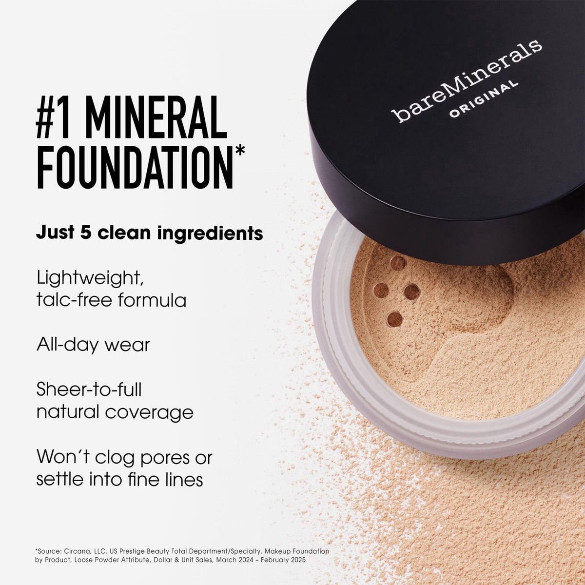 bareMinerals ORIGINAL Loose Powder Foundation 0 63 oz by Premium Selection — view 4