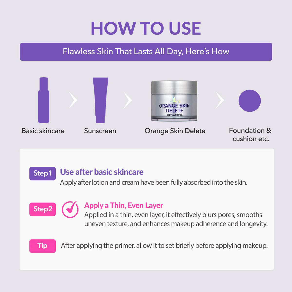 Orange Skin Delete Pore Primer Blurring Smoothing Face by bonamedusa — view 7