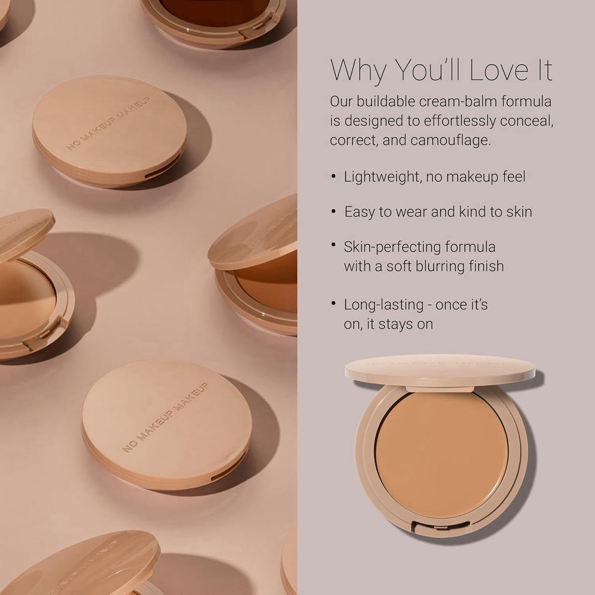 No Makeup Makeup Foundation Weightless Cream Balm Formula — view 7