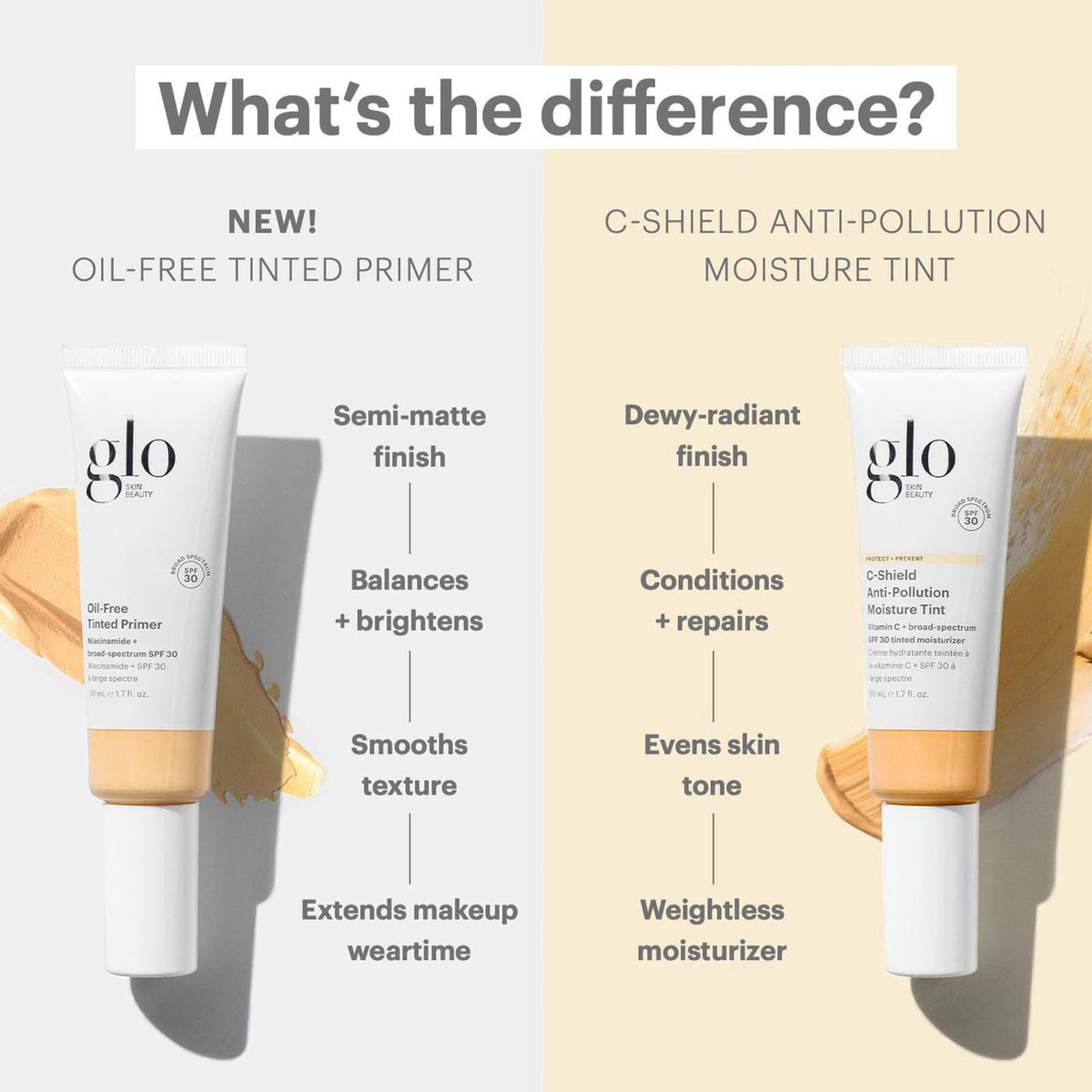 Glo Skin Beauty Oil Free Tinted Primer SPF 30 Light 1 7 oz — view 8