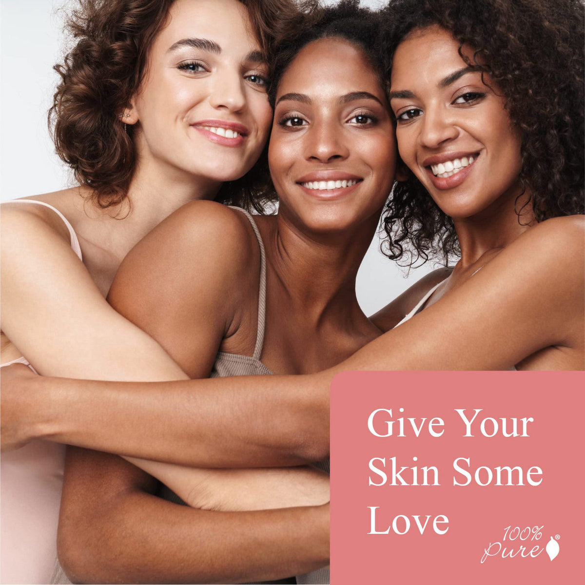 100% PURE – Face Moisturizers on display
