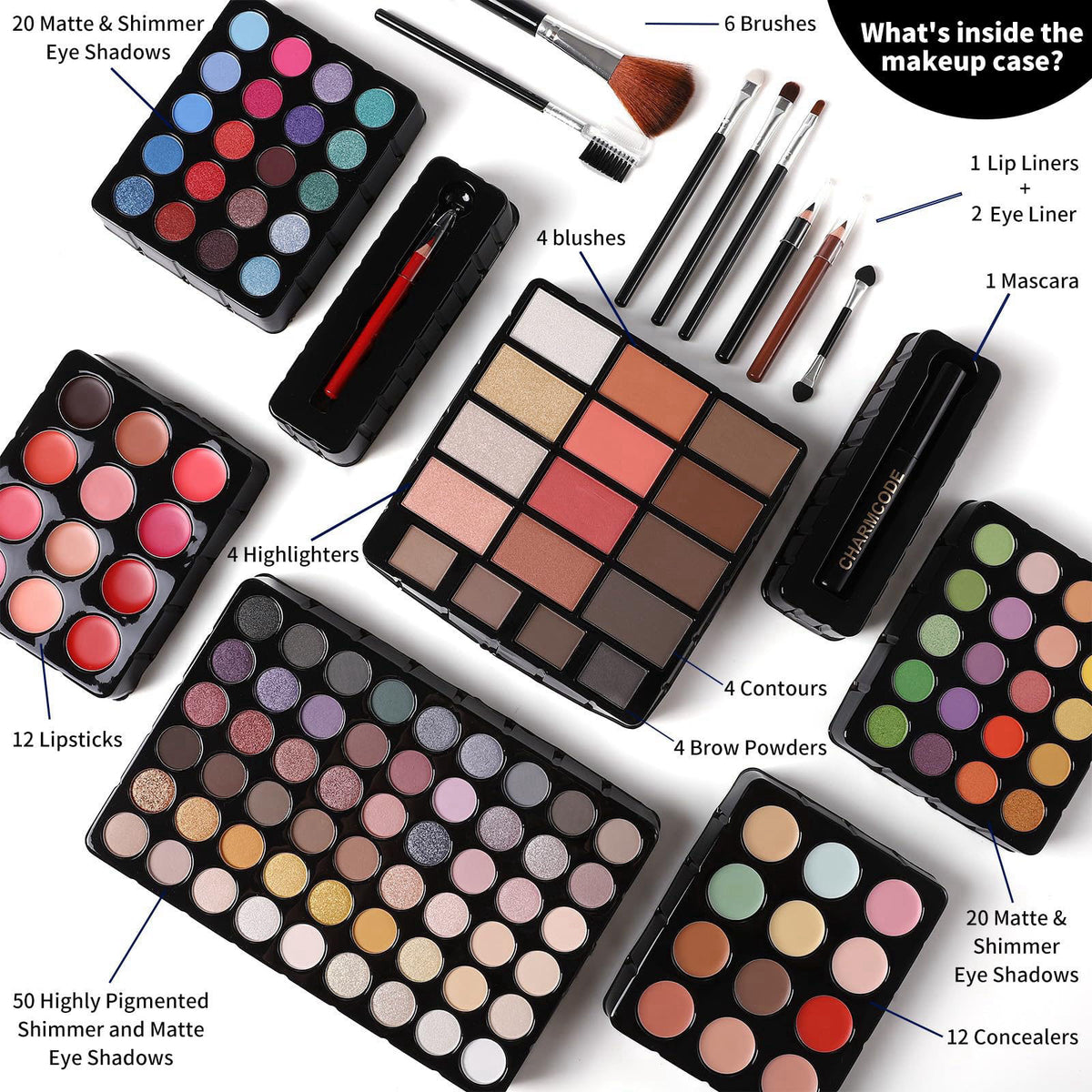 Makeup Gift Set For Women Girls All in One Full Makeup Kit by CHARMCODE — view 4