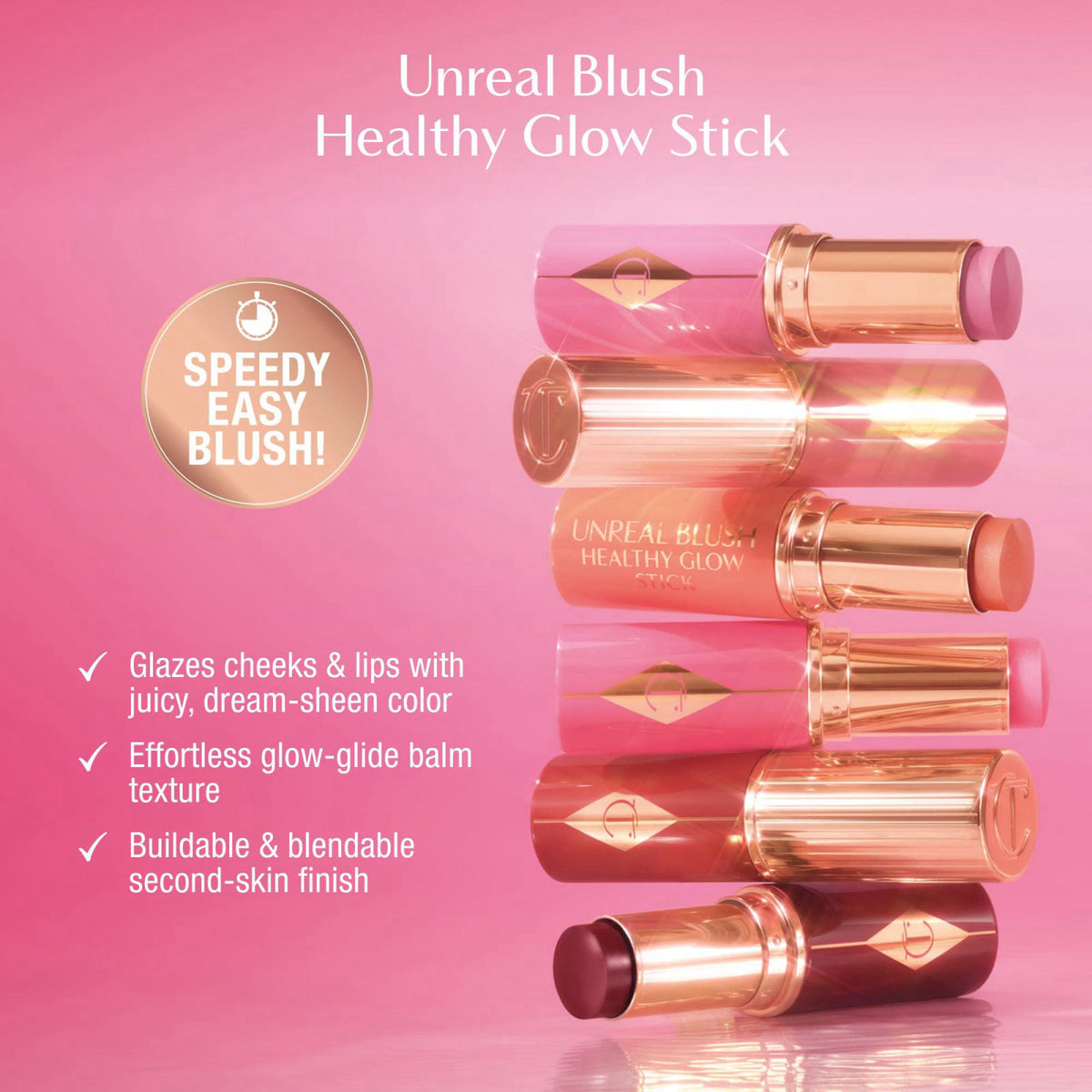 Charlotte Tilbury Unreal Healthy Glow Blush Stick by Premium Selection — view 7