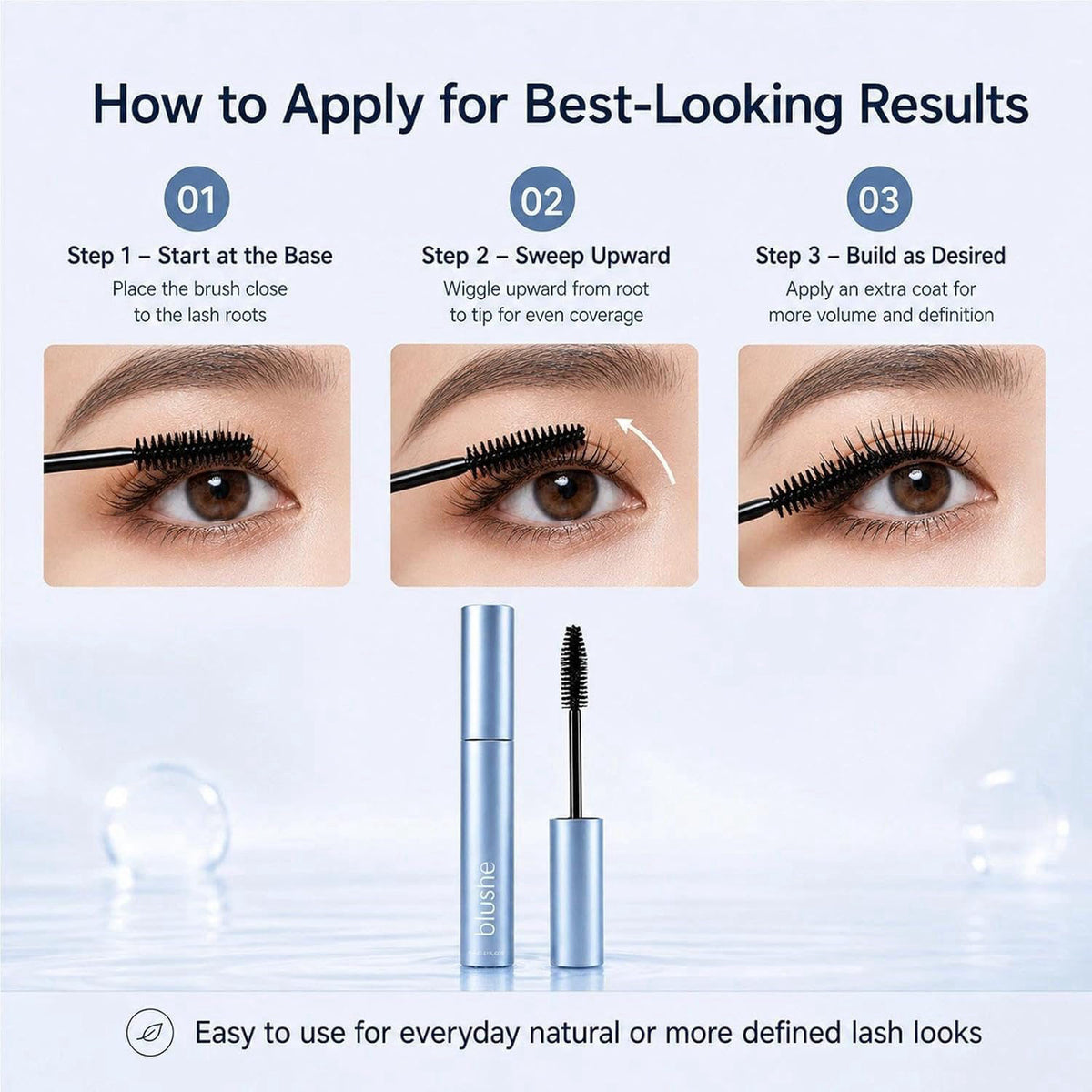 Blushe Lash Serum Mascara Blush Korean Mascara Volumizing by Nchampionba — view 4