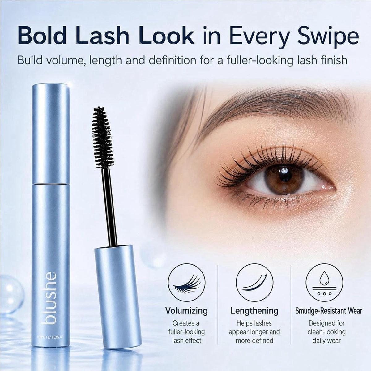 Blushe Lash Serum Mascara Blush Korean Mascara Volumizing by Nchampionba — view 5