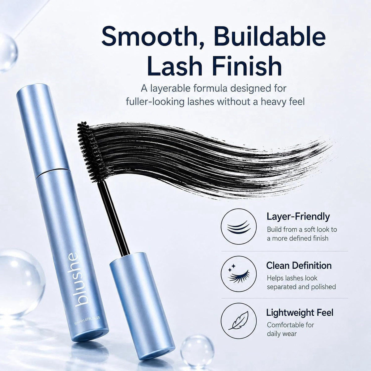 Blushe Lash Serum Mascara Blush Korean Mascara Volumizing by Nchampionba — view 7