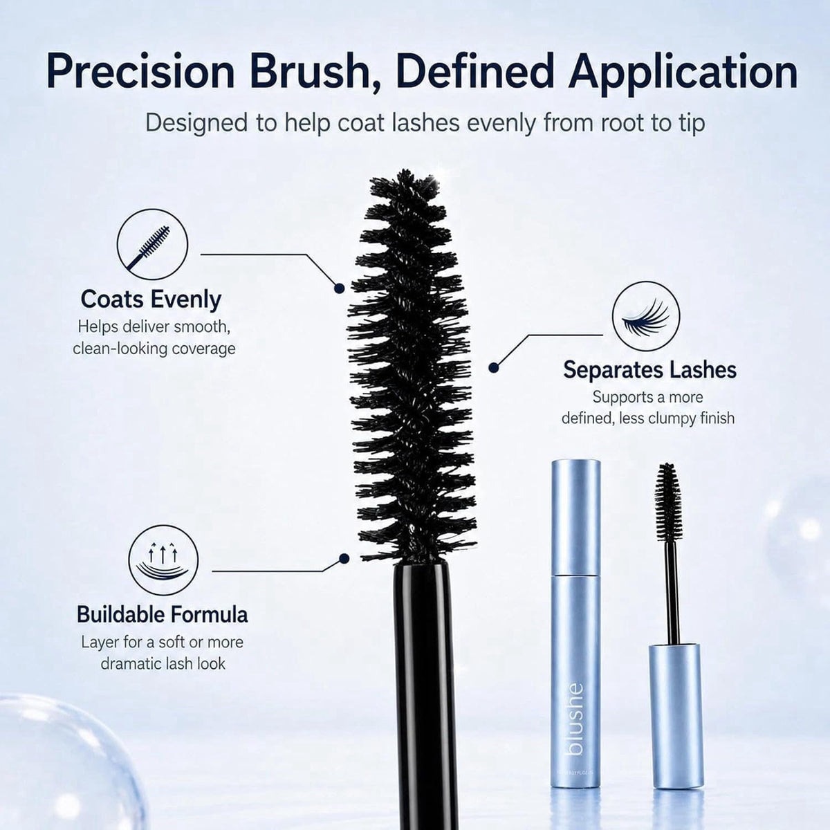 Blushe Lash Serum Mascara Blush Korean Mascara Volumizing by Nchampionba — view 8