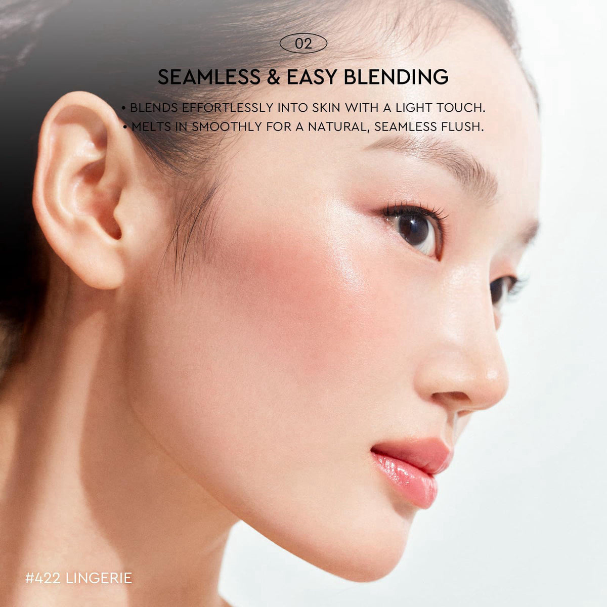 HERA Reflection Liquid Blush 227 Dolly Peach 7 5g Glass Skin — view 7