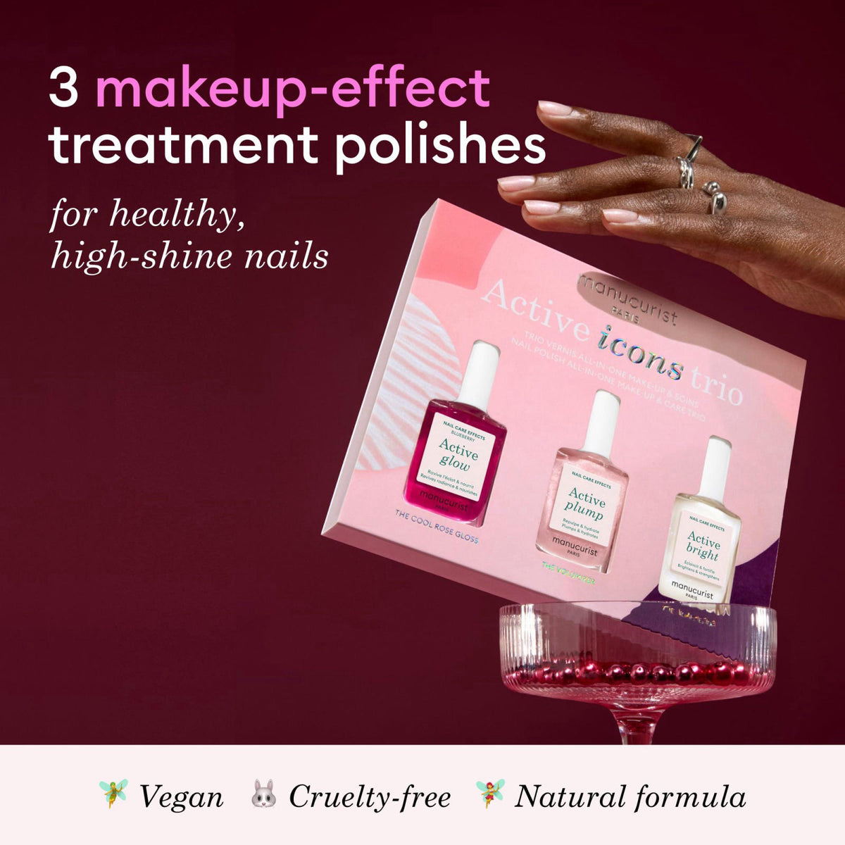 Manucurist Active Icons Trio Blueberry Shine Plump Set — view 4