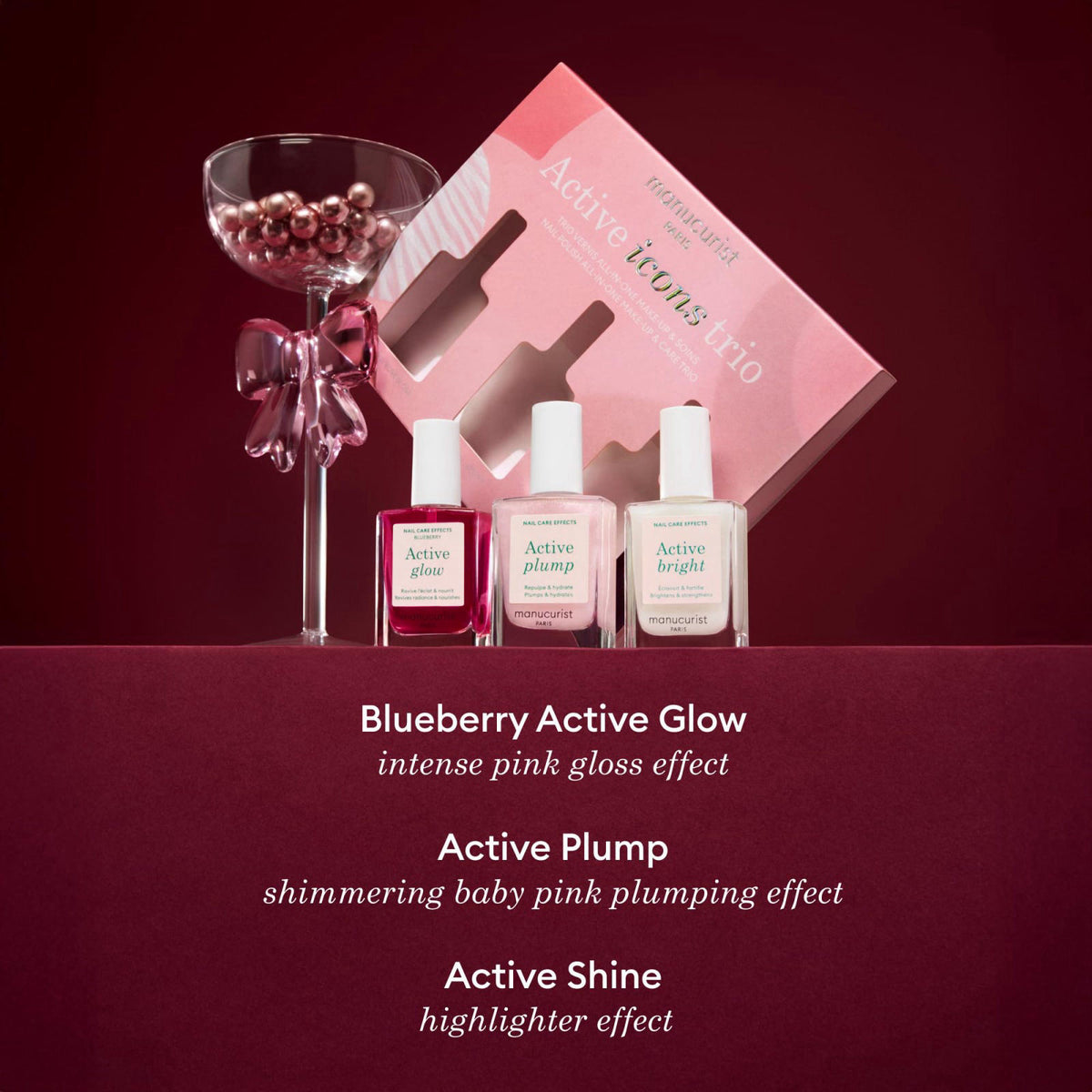 Manucurist Active Icons Trio Blueberry Shine Plump Set — view 5
