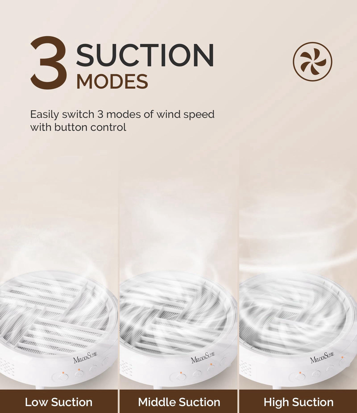 MelodySusie Portable Nail Dust Collector HPro for DIY Gel — view 5