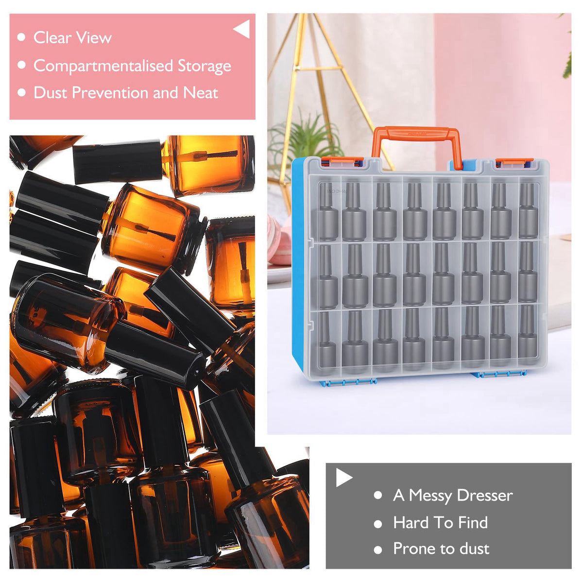RISOU Portable Nail Polish Organizer — view 8