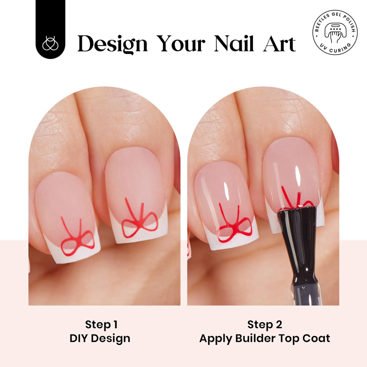 Beetles French Tip Press On Nail Kit by beetles Gel Polish — view 6