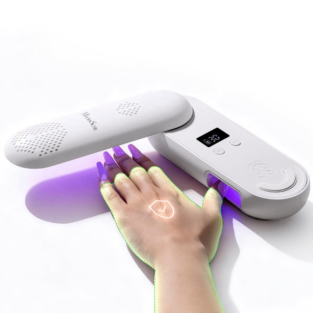 MelodySusie Compact Cordless UV LED Nail Lamp P PLUS20F for — view 2