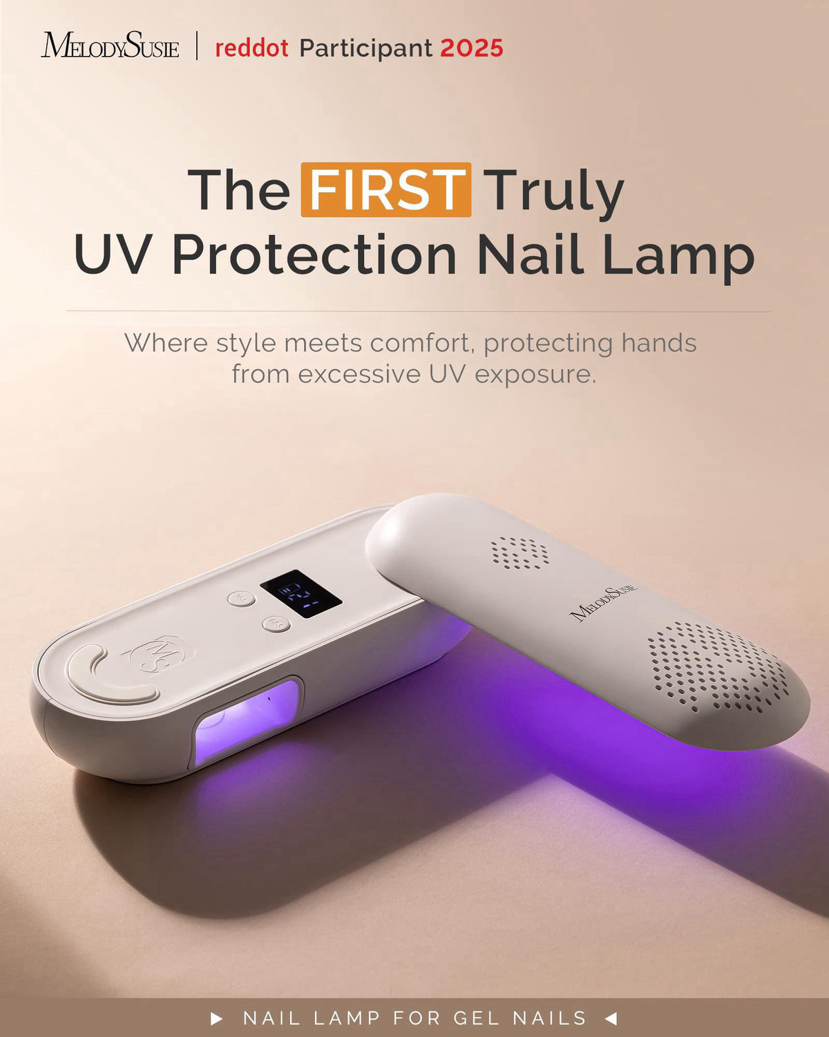 MelodySusie Compact Cordless UV LED Nail Lamp P PLUS20F for — view 3