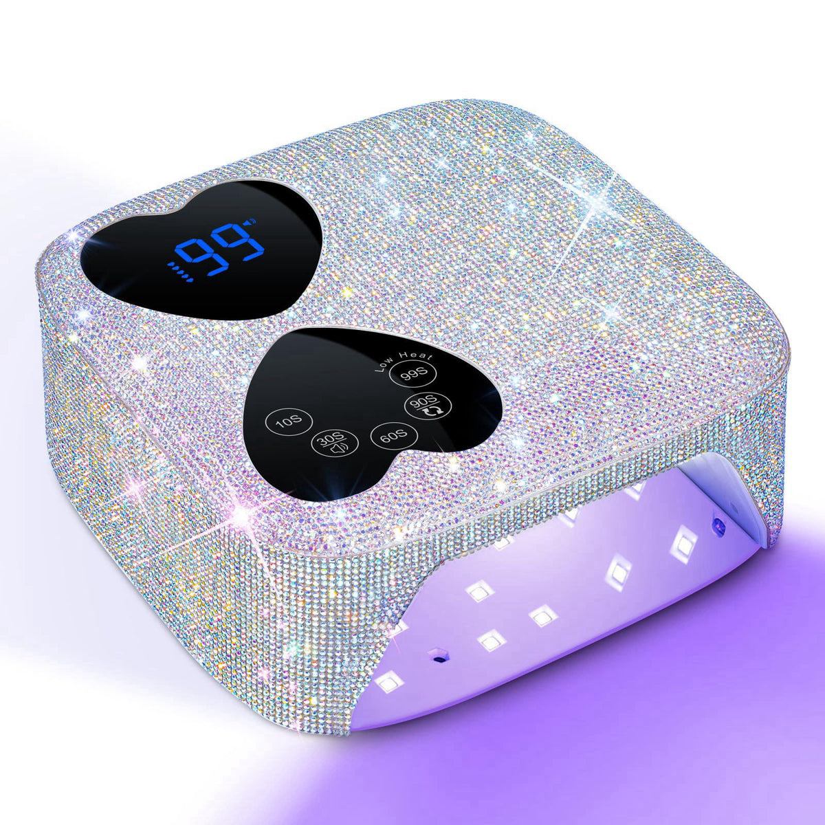 UV LED Nail Lamp Cordless HUITINE 80W Rechargeable UV Light