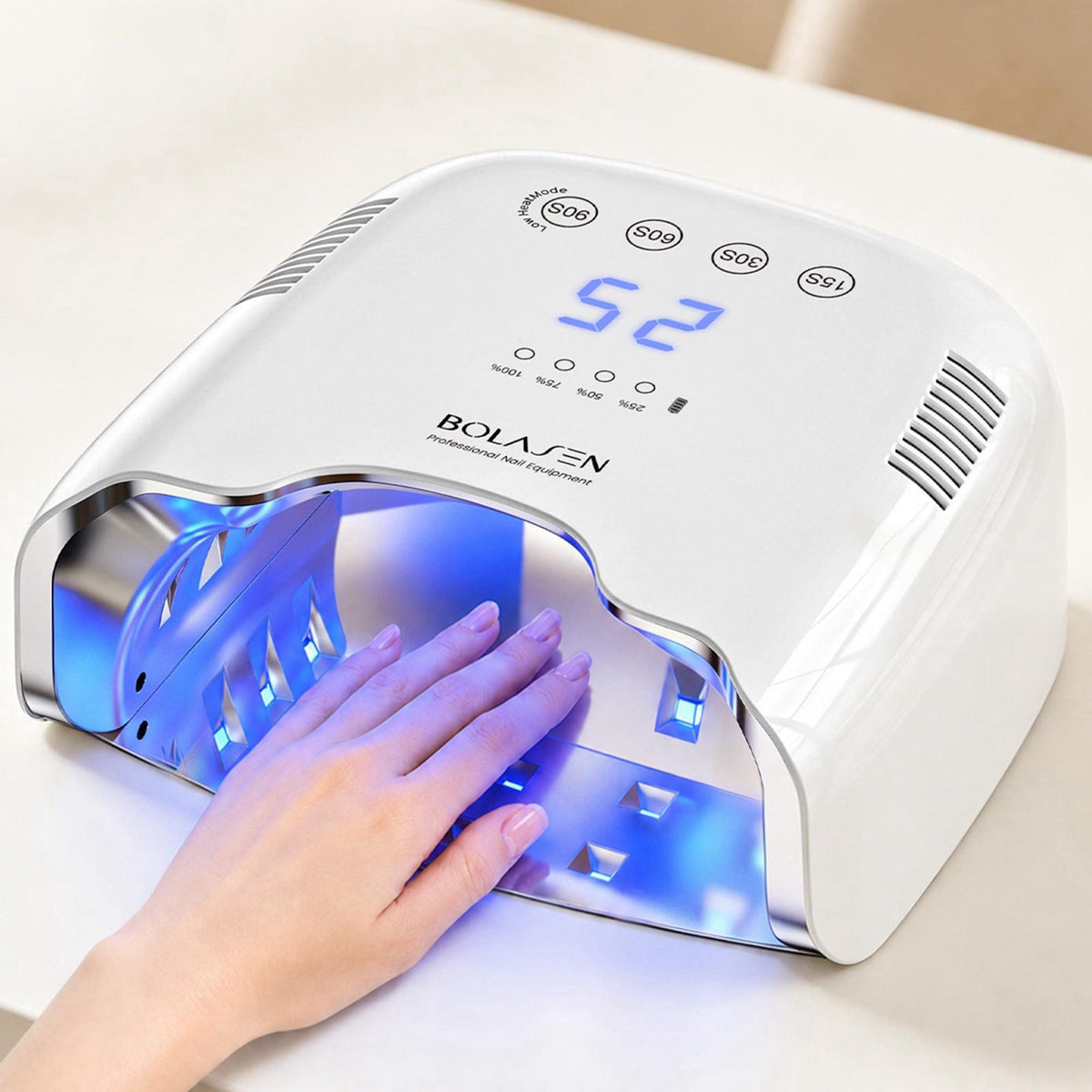 BOLASEN P30 Pro Cordless Rechargeable UV LED Nail Lamp for