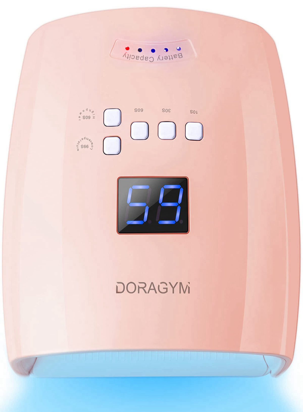 UV LED Nail Lamp Cordless Gel Polish Dryer for Professional by DORAGYM