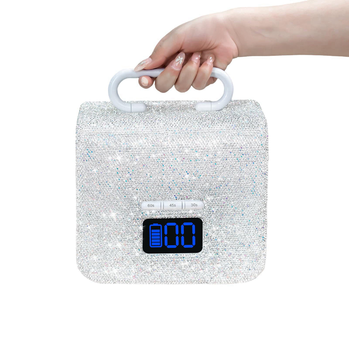 UV LED Nail Lamp with Portable Handle and Sparkly by keeyada