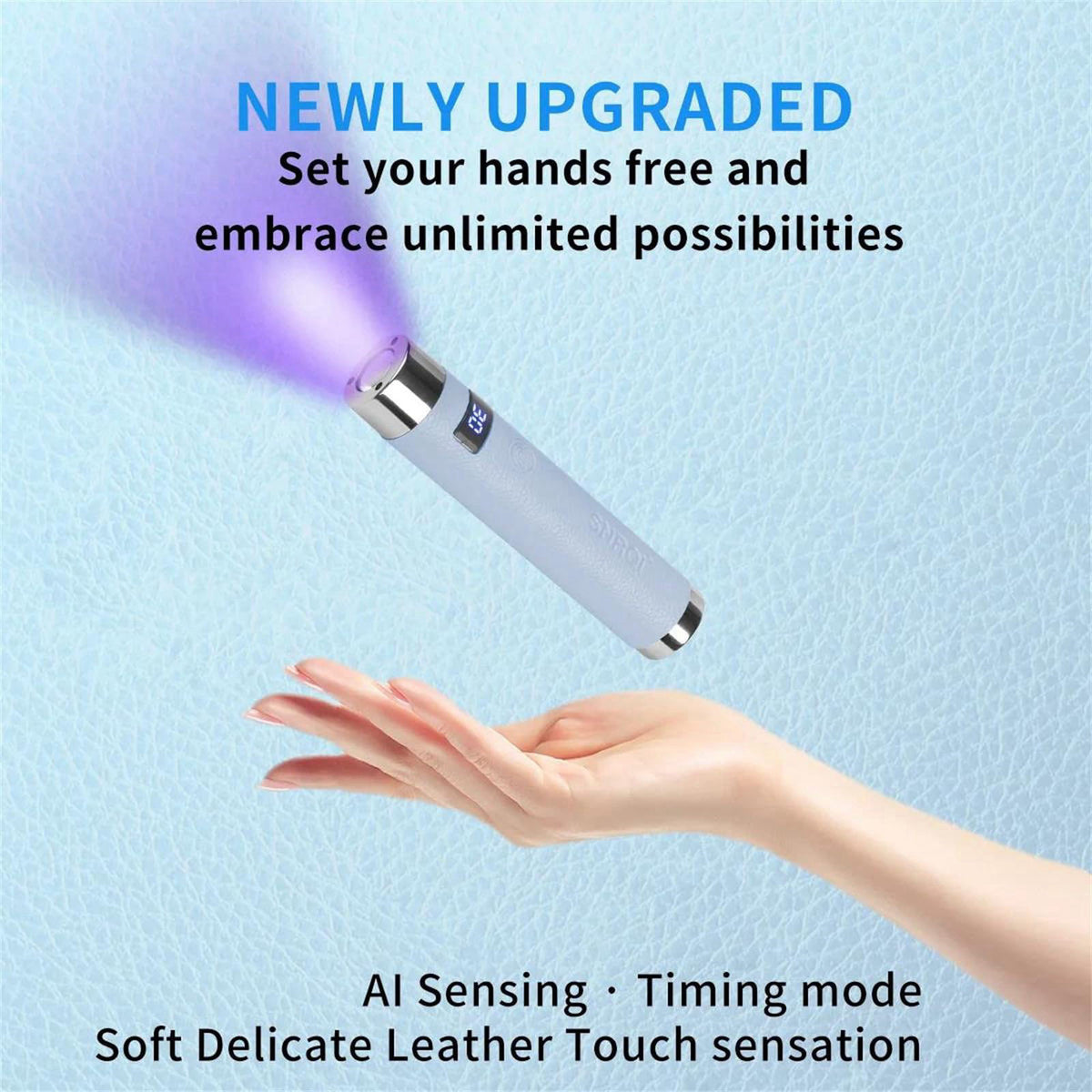 Mini UV LED Nail Curing Lamp Smart Sensor Rechargeable by BFLKHLT — view 3