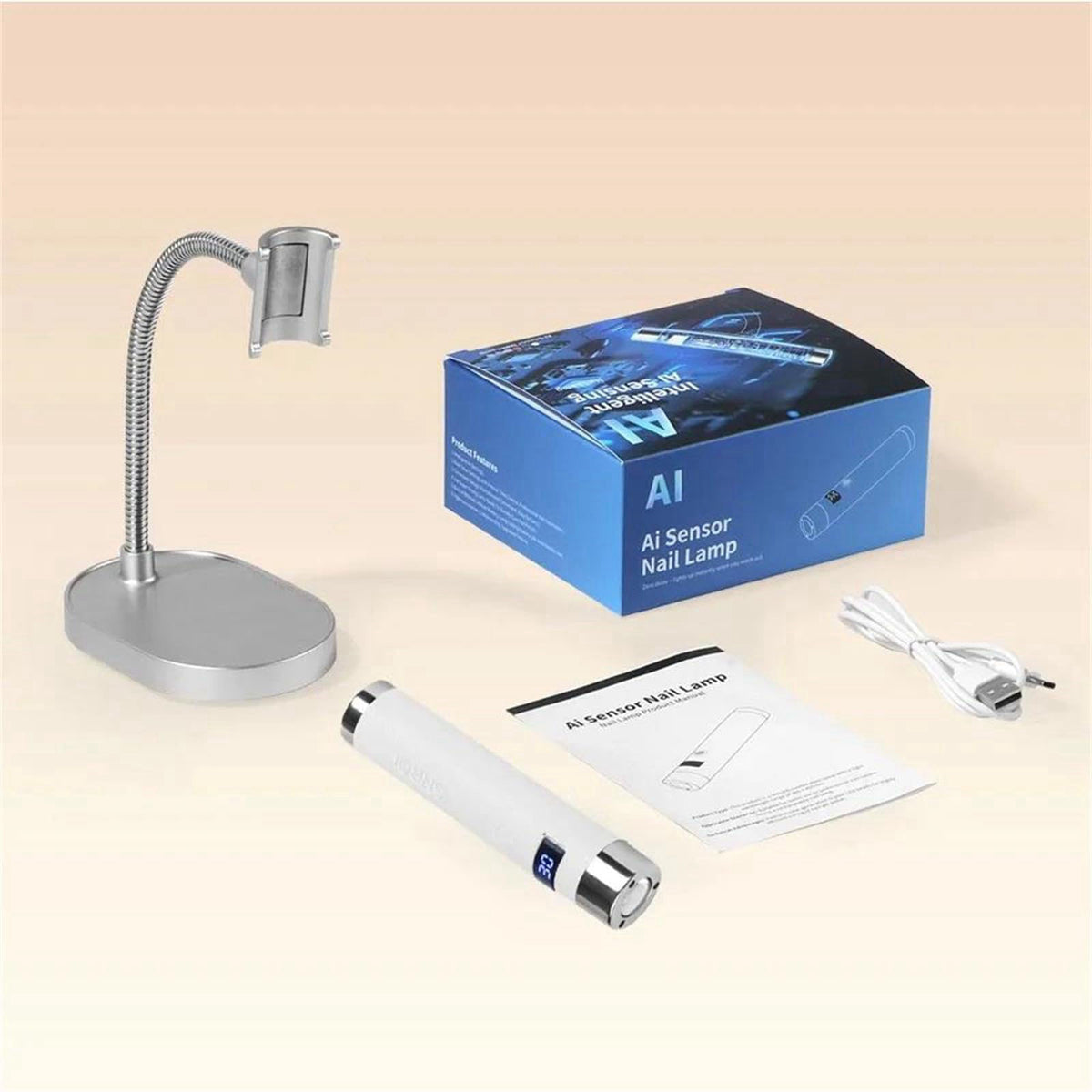Mini UV LED Nail Curing Lamp Smart Sensor Rechargeable by BFLKHLT — view 5