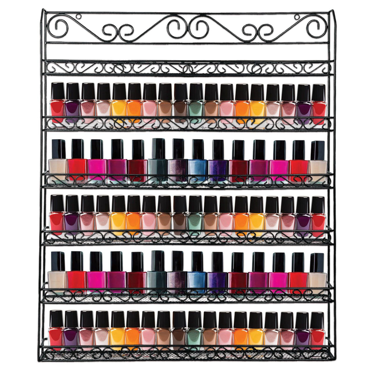 PANA Professional Wall Mounted BLACK Metal Frame Nail Polish — view 2