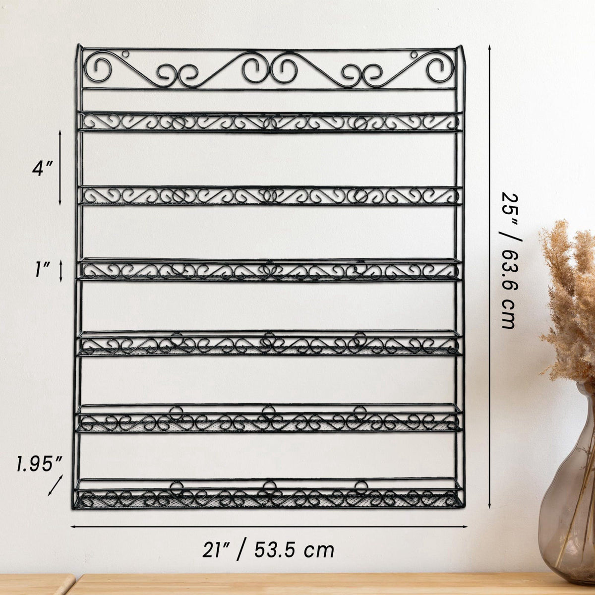 PANA Professional Wall Mounted BLACK Metal Frame Nail Polish — view 5