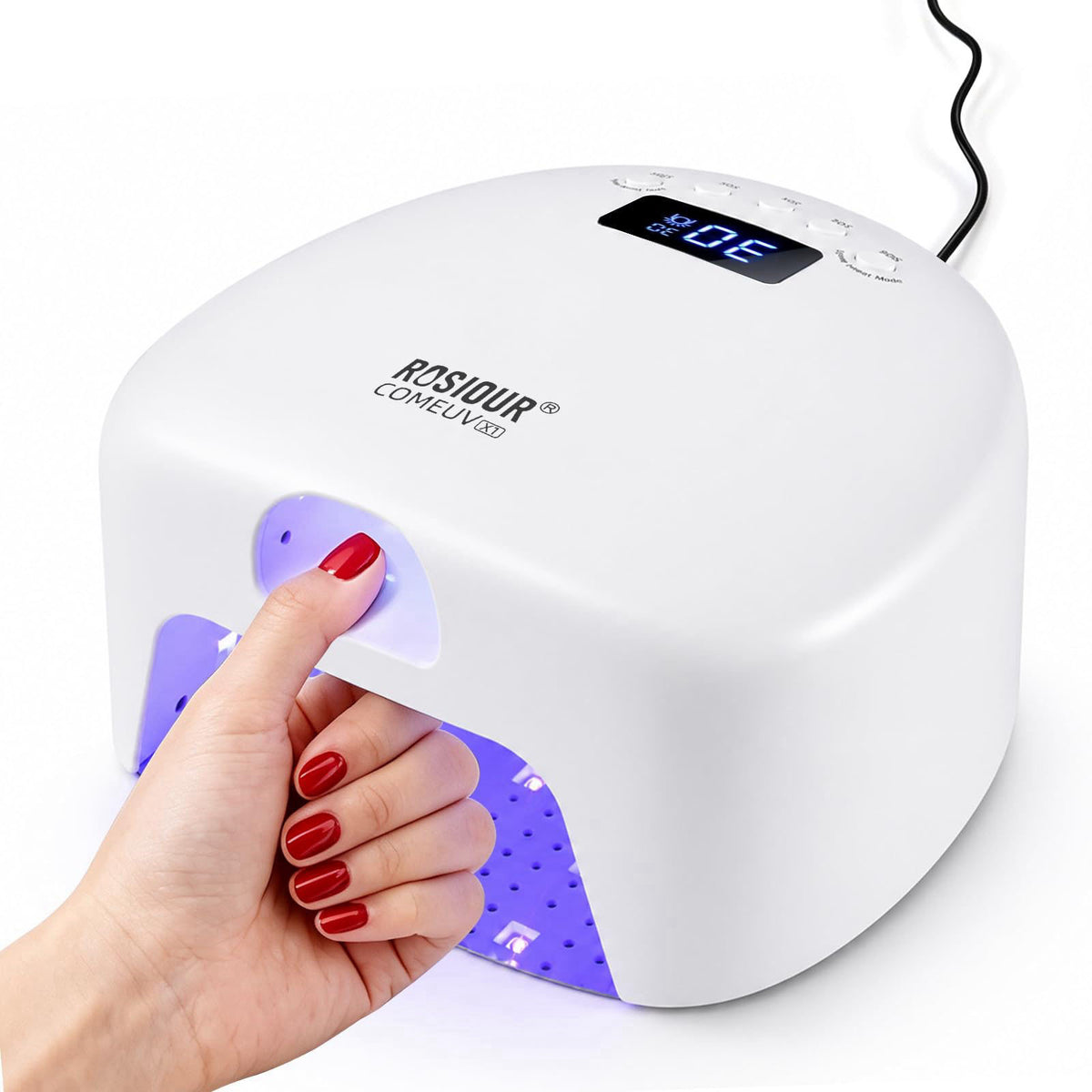 Dual Port UV Led Nail Lamp with Thumb 48W UV Light for Nails by Rosiour