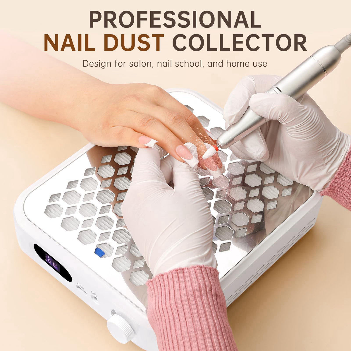 Nail Dust Collector Rechargeable Dust Collector Nail Tech by CHRISTINE SHELLY — view 4
