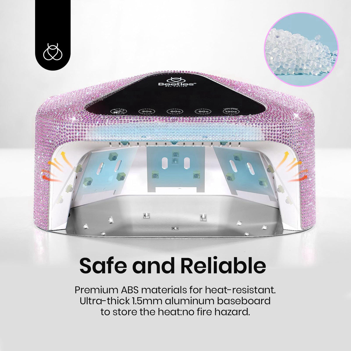 Beetles Uv Nail Lamp Cordless Flash Cure Lamp for Gel Nails by beetles Gel Polish — view 8