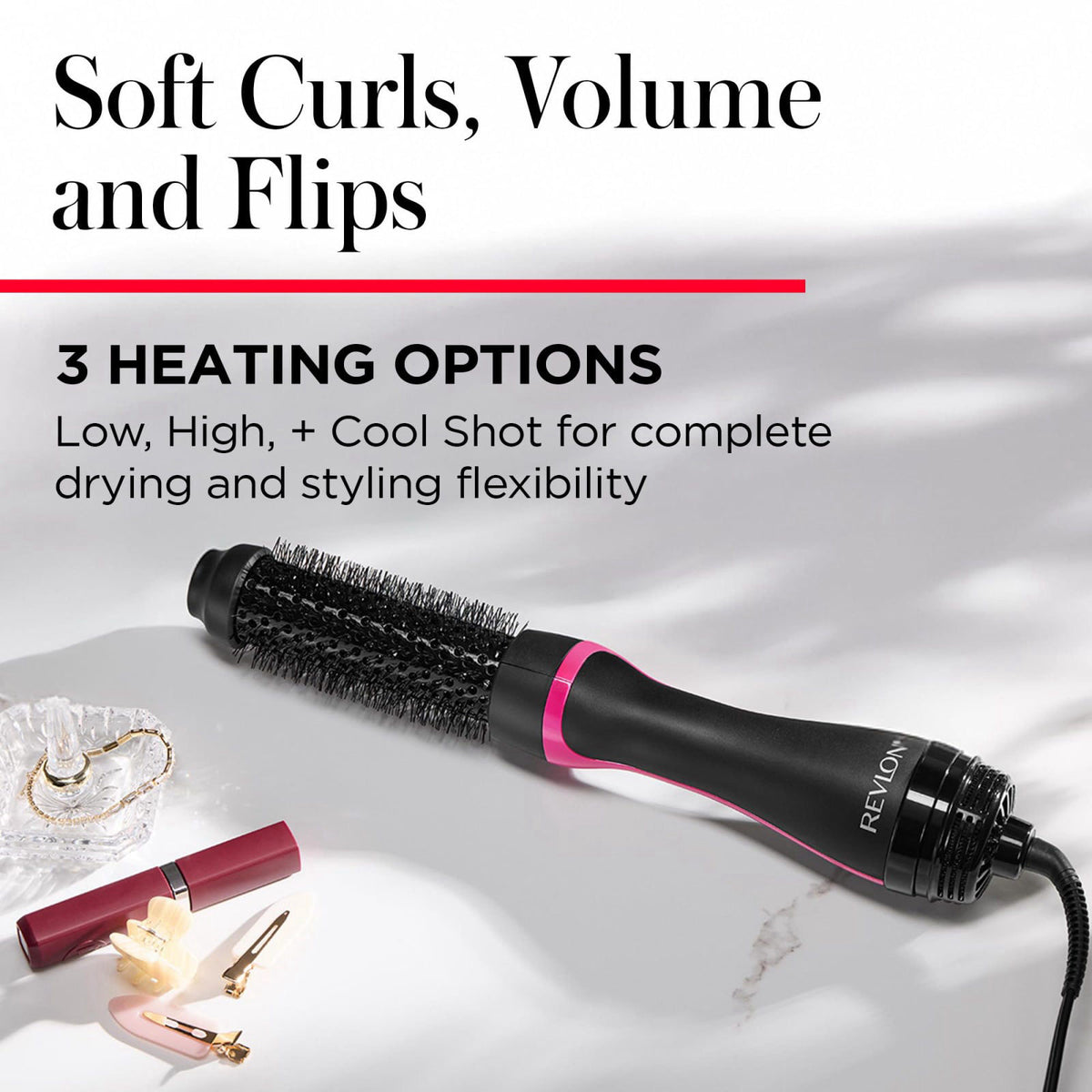 REVLON One Step Root Booster Round Brush Hair Dryer and — view 7